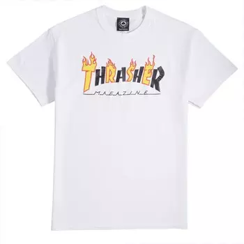 Футболка THRASHER Flame Mag T-Shirt WHITE