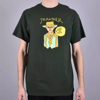 Футболка THRASHER Gonz Cash Forest Green