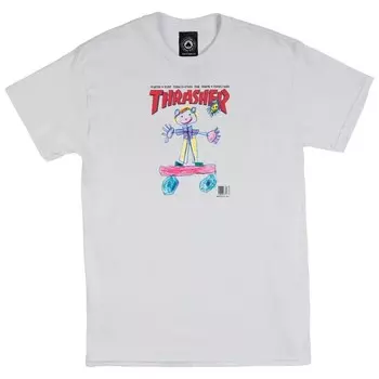 Футболка THRASHER Kid Cover White 2023