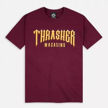 Футболка THRASHER Low Low Logo Maroon 2023