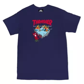 Футболка THRASHER Neckface 500 Navy 2023