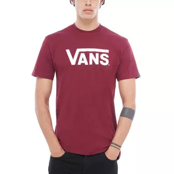 Футболка VANS Mn Vans Classic Burgundy/White