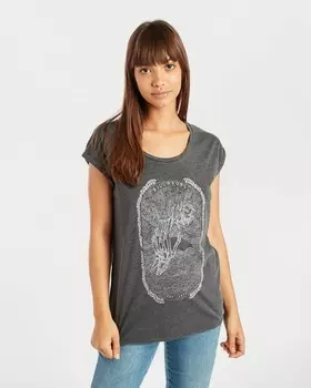 Футболка женская BILLABONG All Night Tee Off Black