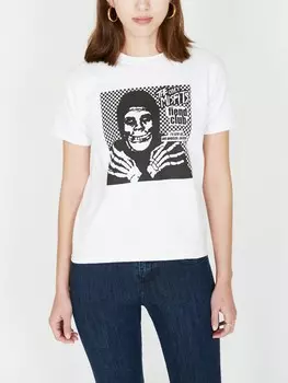 Футболка женская OBEYxMISFITS Fiend Skulls White