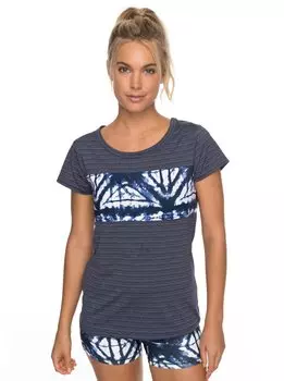 Футболка женская ROXY Easy Game Tee J Dress Blues Geometric Feeling