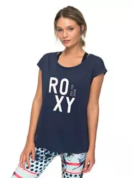 Футболка женская ROXY Pari Walk Tee J Dress Blues