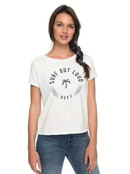 Футболка женская ROXY Pop Surf Tee A J Marshmallow