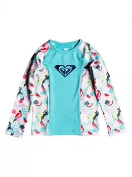 Гидрофуфайка для девочек ROXY Simply Roxy Ls K Tropical Peach Parrots Island