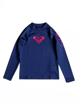 Гидрофуфайка для девочек ROXY Wholehearted Ls K Deep Cobalt