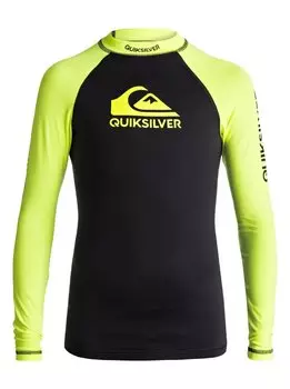 Гидрофуфайка для мальчиков-подростков QUIKSILVER On Tour Boys Ls B Safety Yellow/ Black