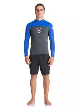 Гидрофуфайка мужская QUIKSILVER 1M Syn Ls Ne Gun Metal/ Hv Royal/ White