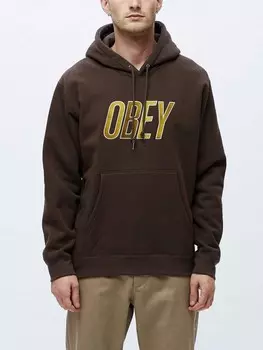 Худи OBEY Obey Panic Hood Brown