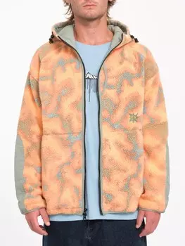 Худи VOLCOM Tt B Iguchi Zip Fleece FW25 Tigerlily