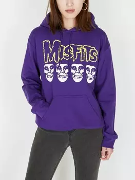 Худи женское OBEYxMISFITS Fiend Skulls Purple