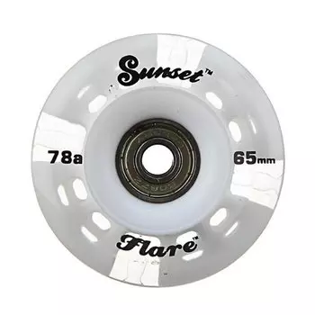 Колеса для лонгборда SUNSET SKATEBOARDS Long Board Wheel With Abec9 SS White 69 mm