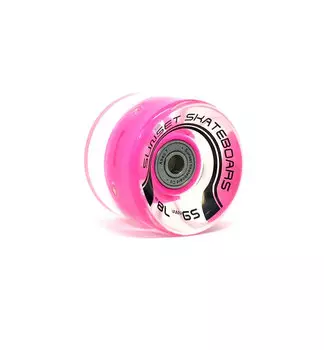 Колеса для лонгборда SUNSET SKATEBOARDS Long Board Wheel With Abec9 SS Pink 65 mm