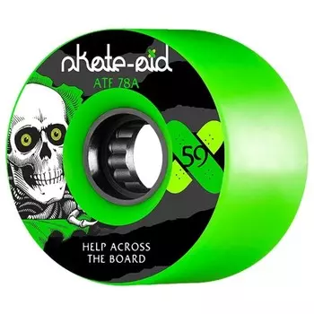 Колеса для скейтборда POWELL PERALTA Skate Aid Atf Green 59mm 78a 2022