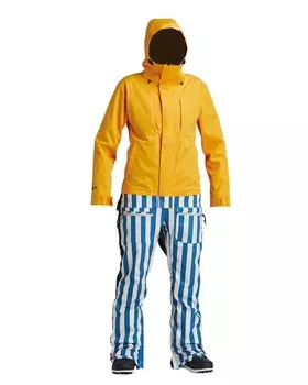 Комбинезон для сноуборда женский AIRBLASTER W'S Stretch Freedom Suit Sungold Stripe 2020