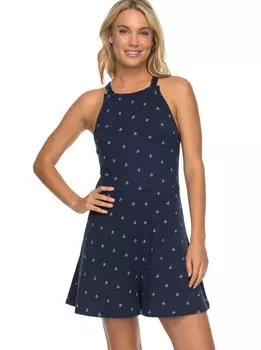 Комбинезон женский, ромпер ROXY Shinyshell J Dress Blue Printed Anchor