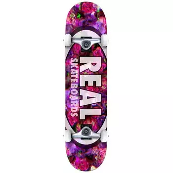 Комплект скейтборд REAL SKATEBOARDS Cmplt Oval Glitch Assorted 7.75дюйм