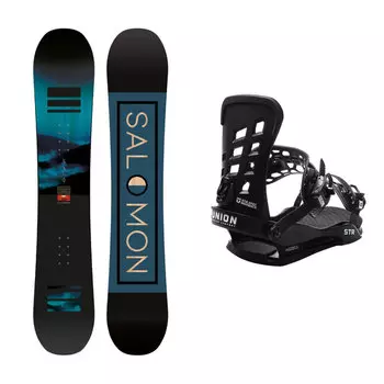 Комплект сноуборда для начинающих SALOMON Pulse+UNION STR Black