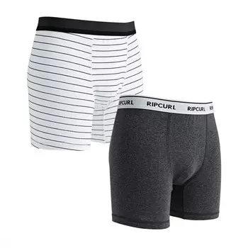 Комплект трусов RIP CURL Stripy &amp; Solid Boxer Grey