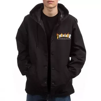 Куртка THRASHER Flame Mag Coach Jacket BLACK