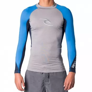 Лайкра RIP CURL Wave L/Sl Uv Tee Light Grey Heather