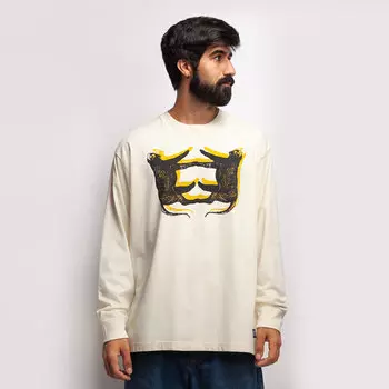 Лонгслив LEVIS Skate Graphic Box Ls Tee Leopard Off White 2021