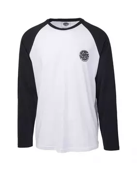 Лонгслив RIP CURL Original Raglan Ls Tee Black/White