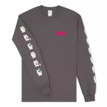 Лонгслив RIPNDIP Shroom Diet Long Sleeve Charcoal 2023