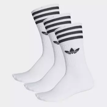 Носки ADIDAS Solid Crew Sock White/Black 2021