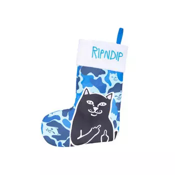 Носки для подарков RIPNDIP Lord Jermal Christmas Stocking Blue 2022