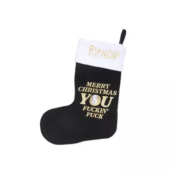 Носки для подарков RIPNDIP Merry Christmas Stocking Black 2022