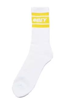 Носки OBEY Cooper II Socks White/Energy Yellow