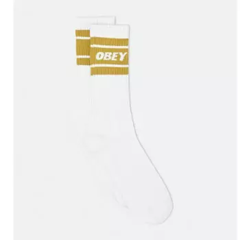 Носки OBEY Cooper Ii Socks White / Golden Palm 2020