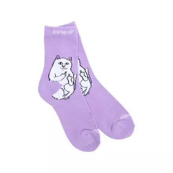 Носки RIPNDIP Lord Nermal Mid Socks Lavender 2022