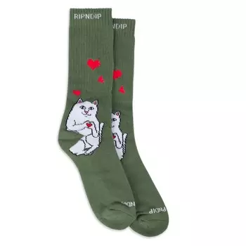 Носки RIPNDIP Nermal Love Socks FW25 Olive