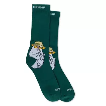 Носки RIPNDIP Nermal S Thompson Socks Hunter Green