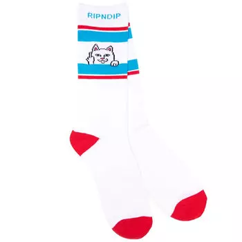 Носки RIPNDIP Peeking Nermal Socks Red / Blue 2021