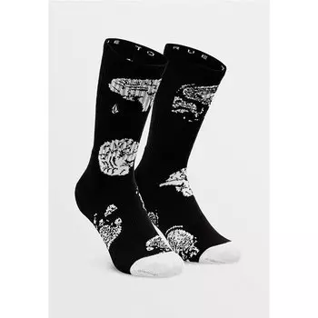 Носки VOLCOM Vibes Socks Black On Black 2021
