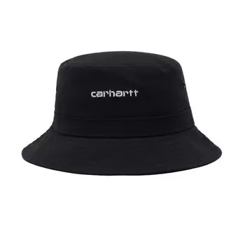 Панама CARHARTT WIP Script Bucket Hat Black / White 2021