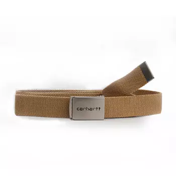 Ремень CARHARTT WIP Clip Belt Chrome Dusty H Brown 2021