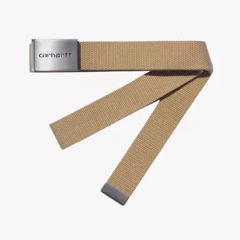 Ремень CARHARTT WIP Clip Belt Chrome Dusty H Brown 2022