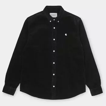 Рубашка CARHARTT WIP L/S Madison Cord Shirt Black / Wax 2021