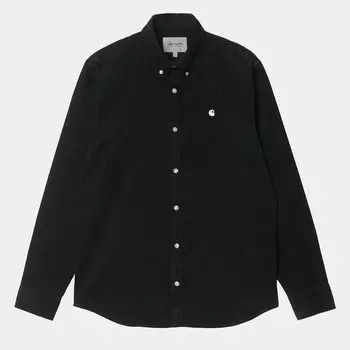 Рубашка CARHARTT WIP L/S Madison Cord Shirt Black / White 2022