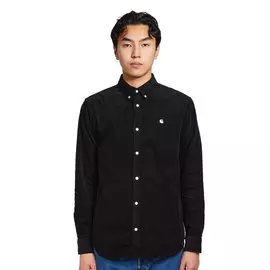 Рубашка CARHARTT WIP L/S Madison Fine Cord Shirt Black / White 2022