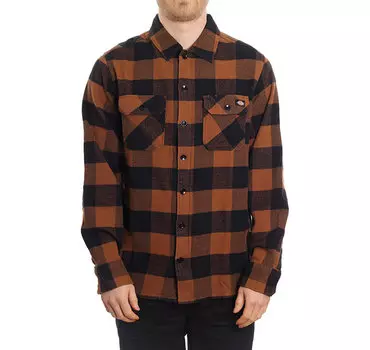 Рубашка DICKIES New Sacramento Shirt Brown Duck 2021