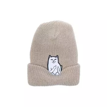 Шапка RIPNDIP Lord Nermal Beanie Cream 2022