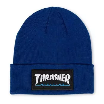 Шапка THRASHER Logo Patch Beanie Navy